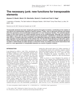 The necessary junk: new functions for transposable elements