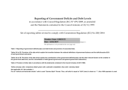 Apr.2015 Reporting of Government Deficits and Debt Levels