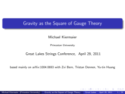 Gravity as the Square of Gauge Theory