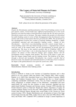 Abstract: France is difficult to place in VoC