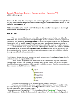 Facerig Model and Textures Documentation &ndash; Importer V2 What`s new