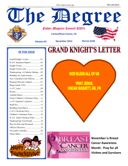 November 2014 - Father Maguire Council 3851