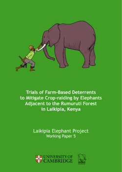 Laikipia Elephant Project - Department of Geography, Cambridge