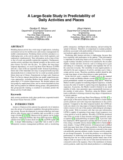 A Large-Scale Study in Predictability of Daily Activities