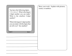 Problem Solving Deck A-Student Sheets