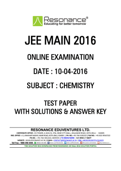 JEE MAIN 2016