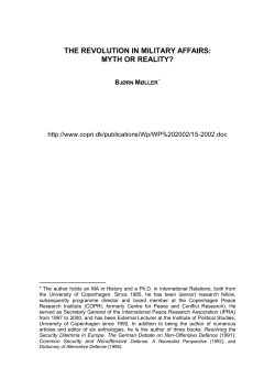 The Revolution in Military Affairs