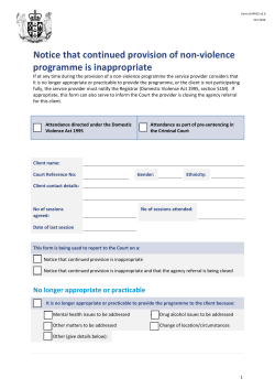 DVPP03 Notice that continued provision of non