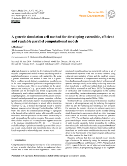 A generic simulation cell method for developing extensible, efficient