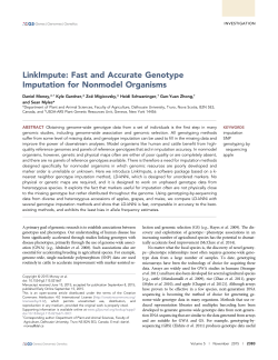 LinkImpute: Fast and Accurate Genotype Imputation for Nonmodel