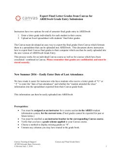 Export Final Letter Grades from Canvas for ARIESweb Grade Entry