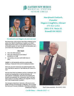 Marifrank DaHarb, Director Megan Creighton, Advisor 575