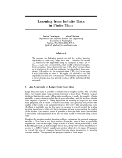 Learning from Infinite Data in Finite Time