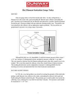 Hot Filament Ionization Gauge Tubes