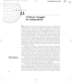 African Struggles for Independence