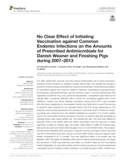 No Clear Effect of Initiating Vaccination against Common Endemic