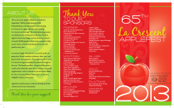 The La Crescent Apple Festival was founded in September 1949 by
