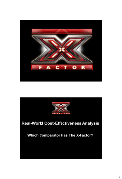 Real-World Cost-Effectiveness Analysis
