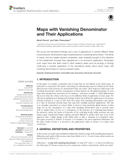 Maps with Vanishing Denominator and Their Applications
