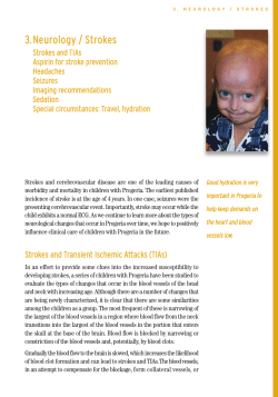 3.Neurology / Strokes - The Progeria Research Foundation