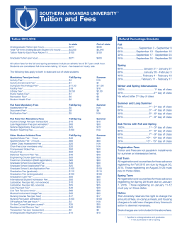 Housing Costs - Southern Arkansas University