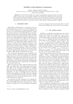 Stability in Bose-Einstein Condensates