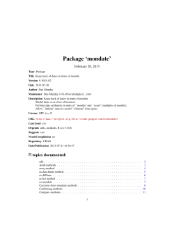 Package `mondate`