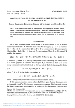 Construction of sunny nonexpansive retractions in Banach spaces