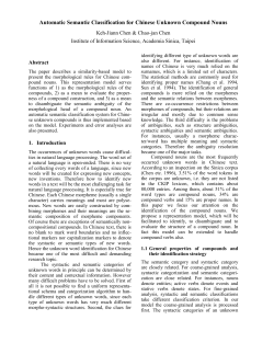 Automatic Semantic Classification for Chinese Unknown Compound