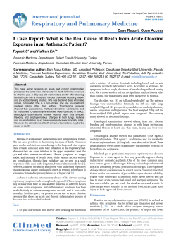 A Case Report: What is the Real Cause of Death from Acute