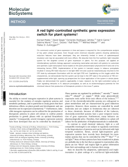 A red light-controlled synthetic gene expression switch for plant