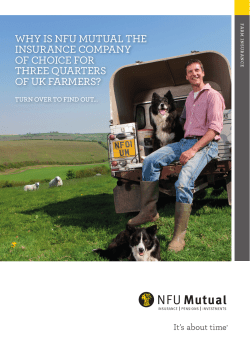 10 reasons why we believe NFU Mutual is the insurance company of
