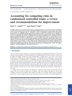 Accounting for competing risks in randomized controlled trials: a