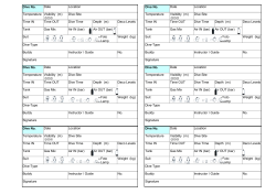 Dive Site Temperature Visibility (m)