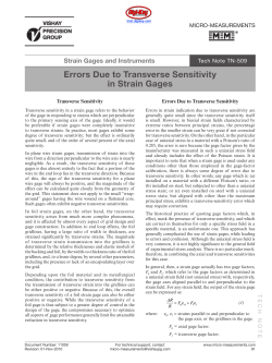 Errors Due to Transverse Sensitivity in Strain Gages