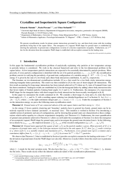Crystalline and Isoperimetric Square Configurations