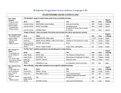 IB Diploma Programme course outlines
