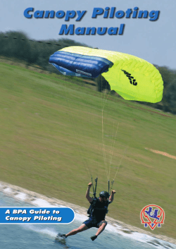 Canopy Piloting Manual - British Parachute Association