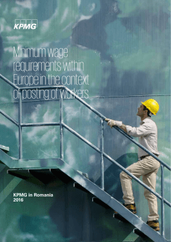 Minimum wage requirements within Europe in the context of
