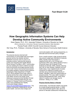 How Geographic Information Systems Can Help Develop Active
