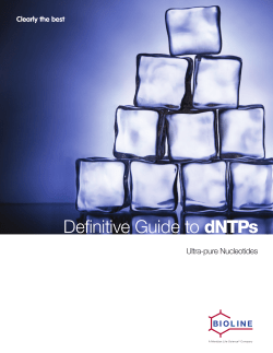 Definitive Guide to dNTPs