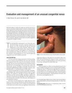Evaluation and management of an unusual
