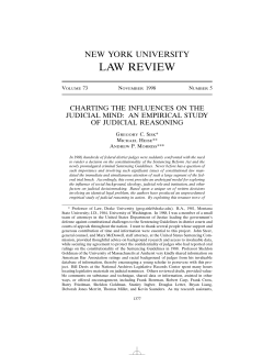 Charting the Influences on the Judicial Mind An Empirical Study of