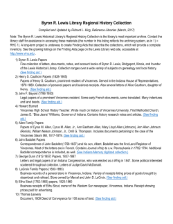 Byron R. Lewis Library Regional History Collection