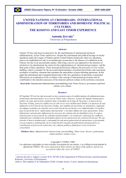 international administration of territories and domestic political