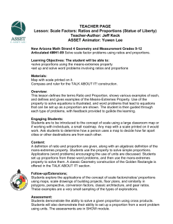 TEACHER PAGE Lesson: Scale Factors