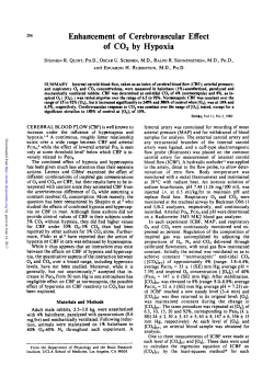Enhancement of Cerebrovascular Effect of CO2 by Hypoxia