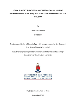 HOW A QUANTITY SURVEYOR IN SOUTH AFRICA CAN USE