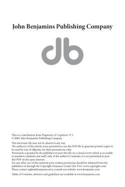 The role of anticipation in reading