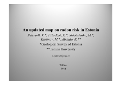 An updated map on radon risk in Estonia